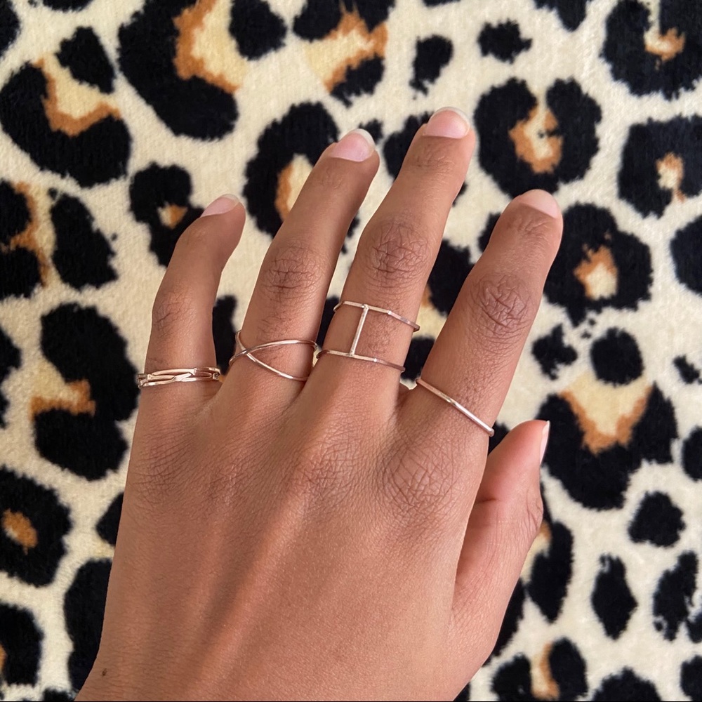 Rose Gold Jewlery Ring Set